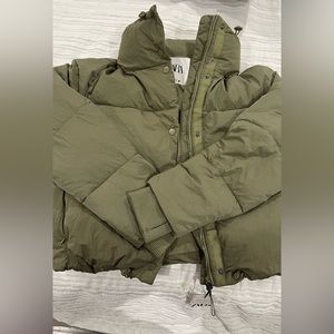 Zara size small puffer jacket